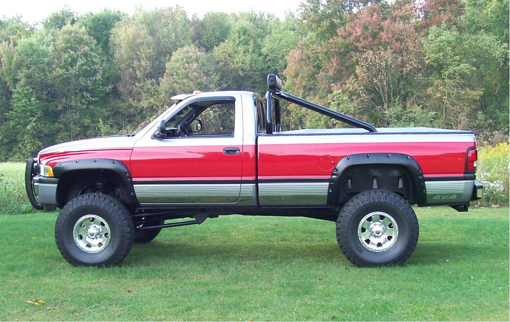 97 w/bushwacker, pocket flares...rim/tire size? - Dodge Diesel - Diesel