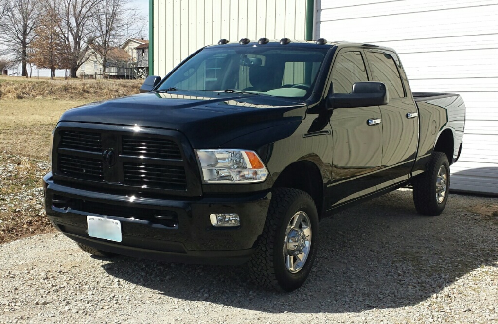 Blacked out grille emblem for my 2012 - Dodge Diesel ...