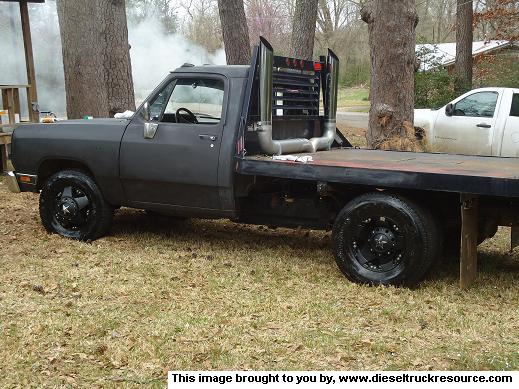 dodge flatbed trucks with stacks